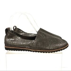 Sorel Flat Shoes Ella Slip On Glitter Leather Casual Comfort Loafer Lightweight